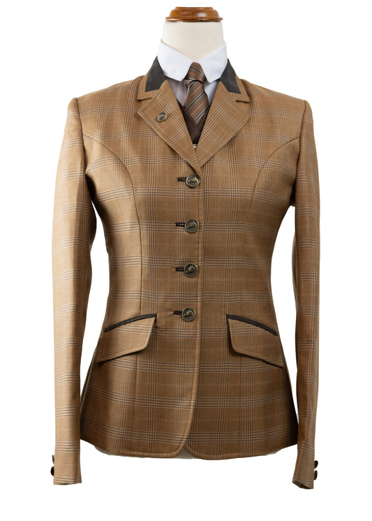 20 - 2023 Ladies vibrant copper tweed wool blend jacket