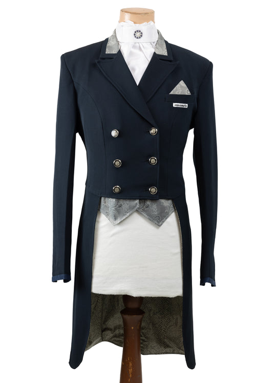 New Season - MRW Ladies Midnight Navy Stretch Dressage Tailcoat