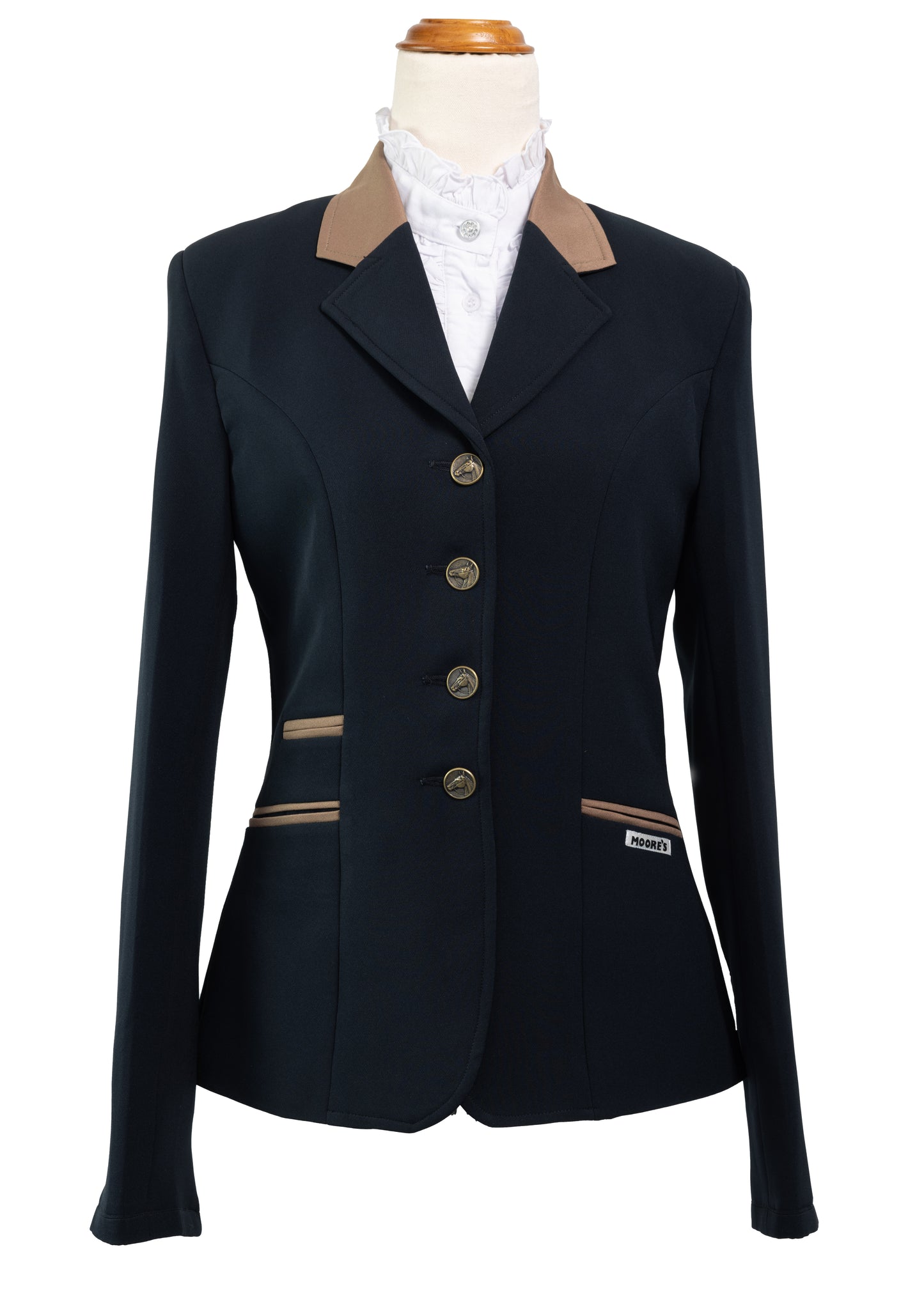Midnight Navy - Ladies Stretch Jacket with Choco Milk detail