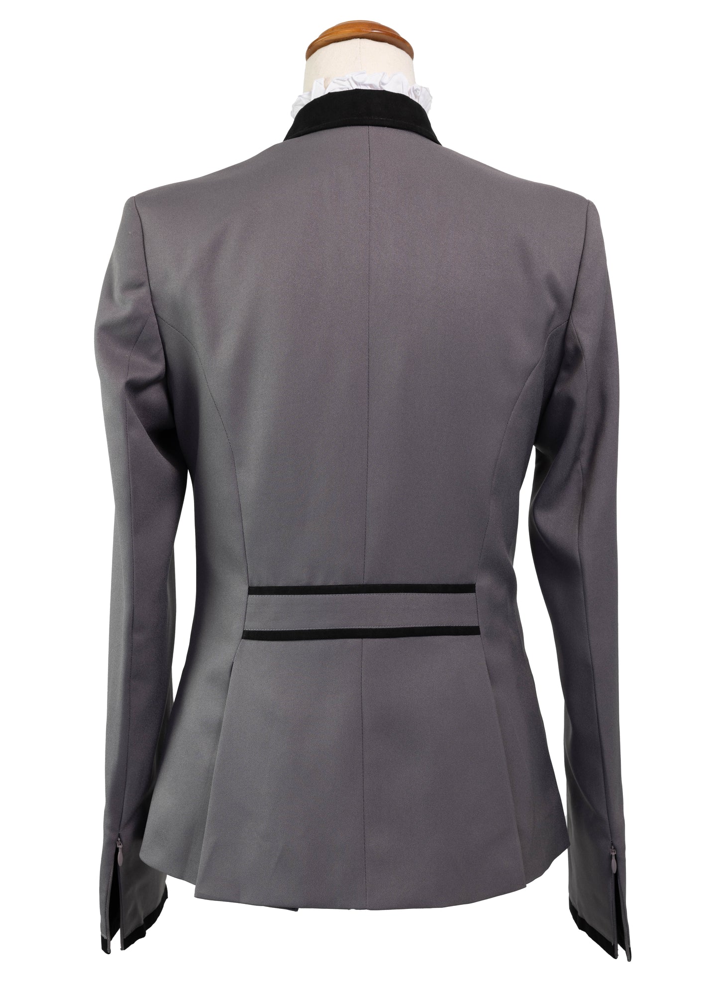 New Style Gunmetal Grey Stretch Jacket with Black Detail