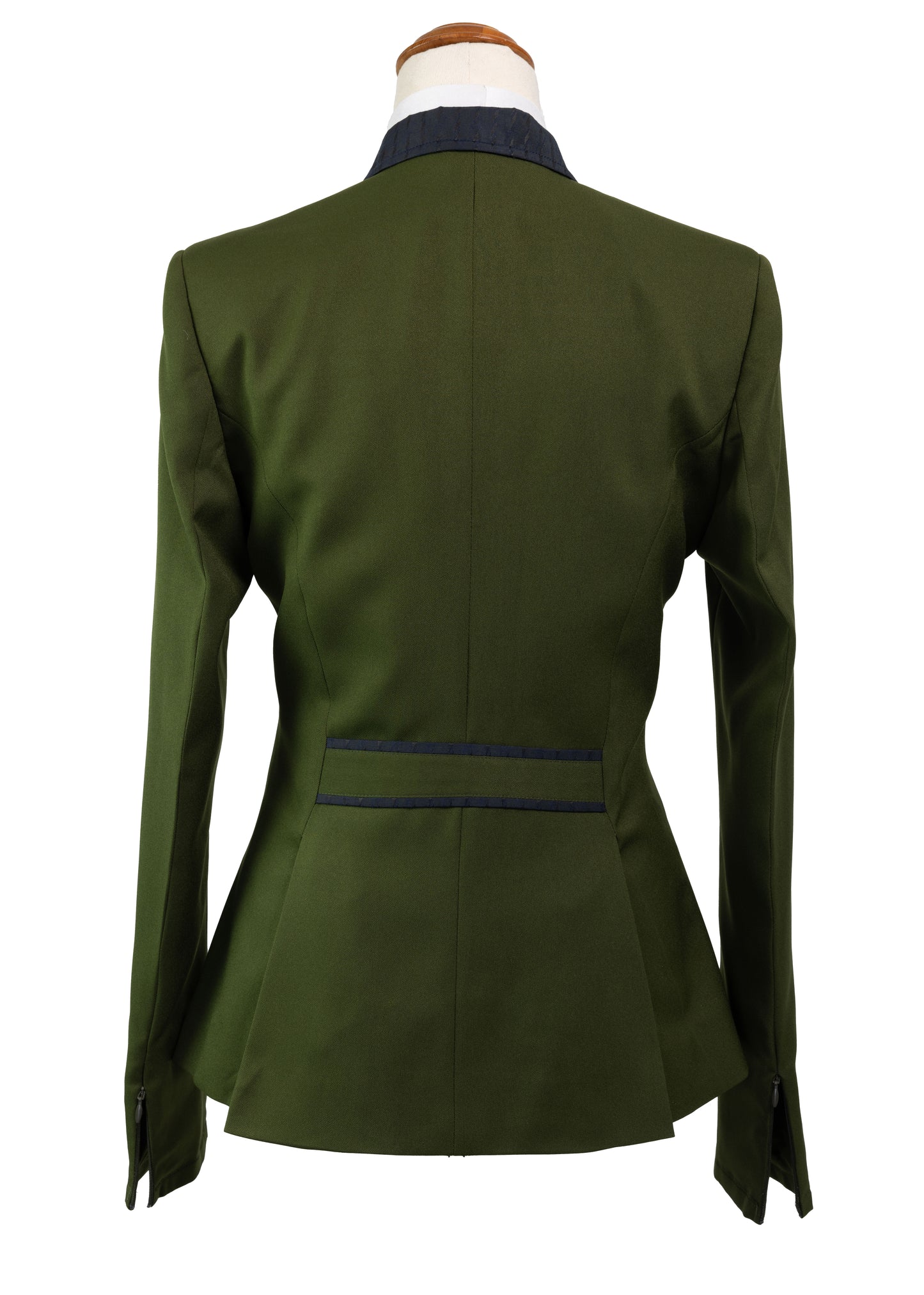 Army Green - Ladies Stretch Jacket with Navy detail