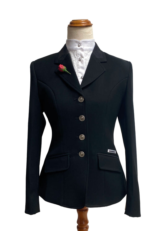 Pure Black - Ladies Stretch / Show Jacket with Black detailing