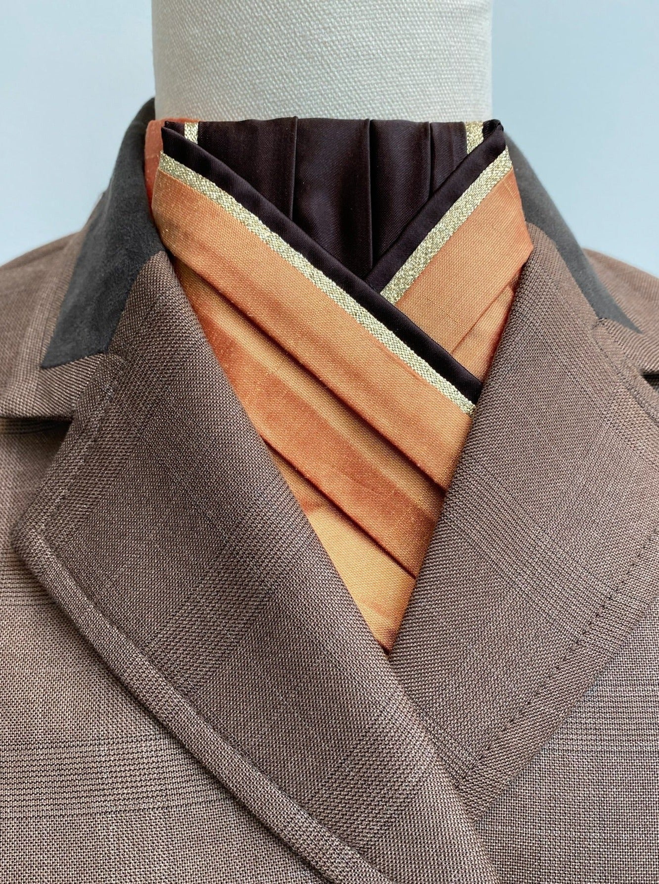 Rust/Orange Pre-tied Stock PTS71