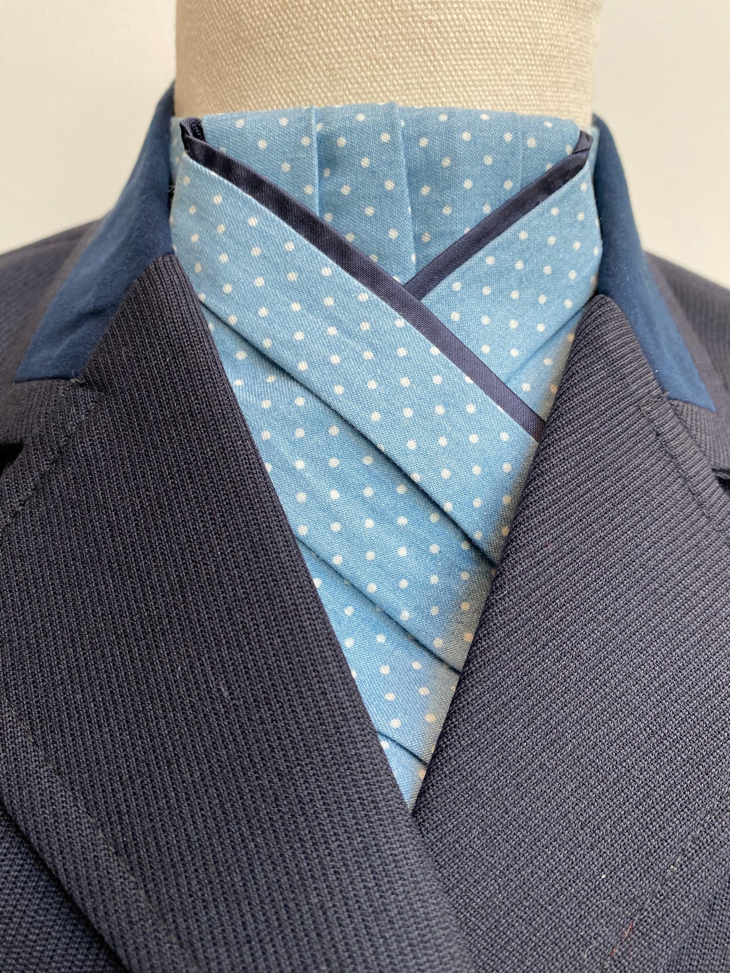 Blue Pre-tied Stock PTS01