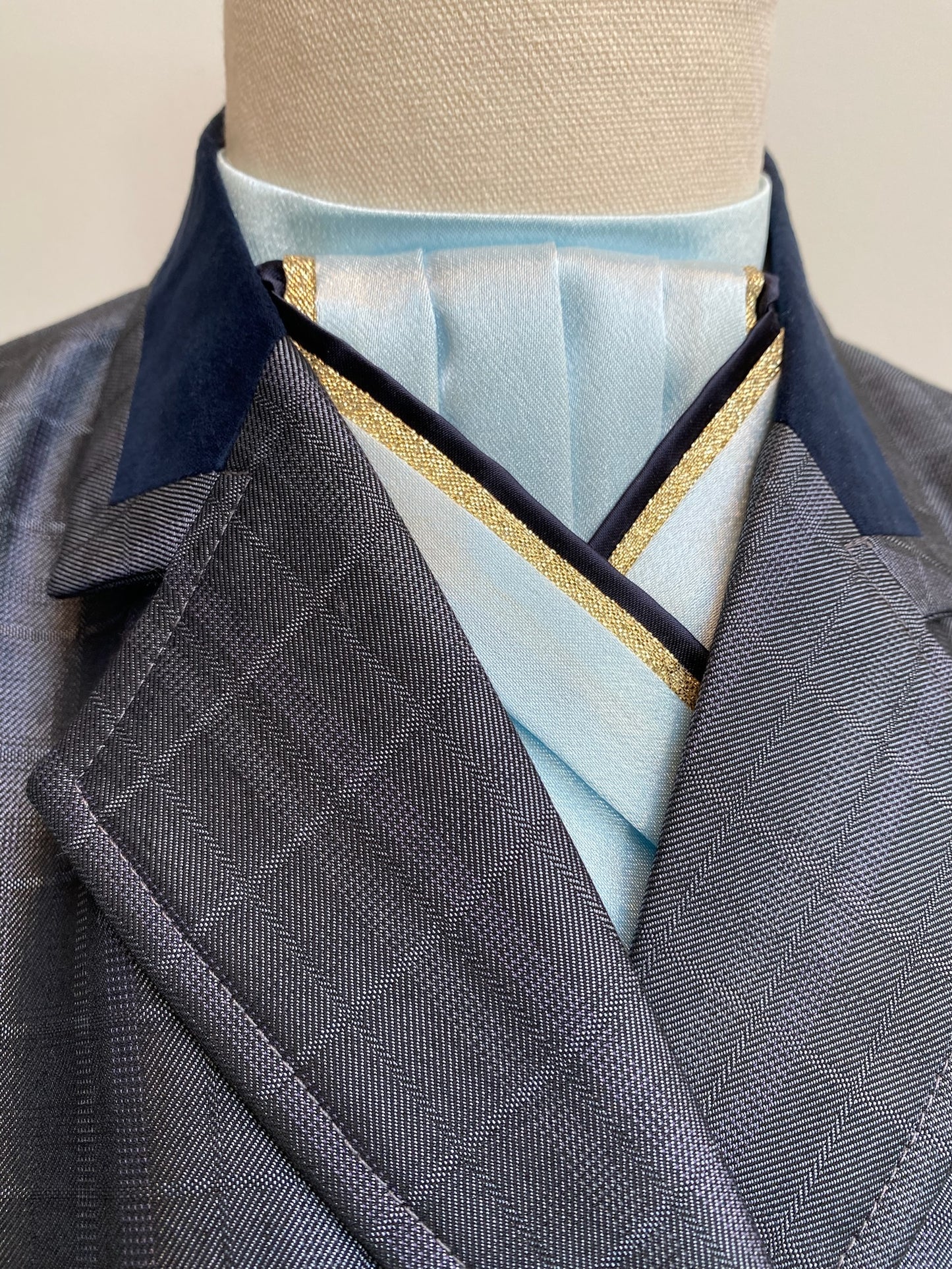 Blue Pre-tied Stock PTS06