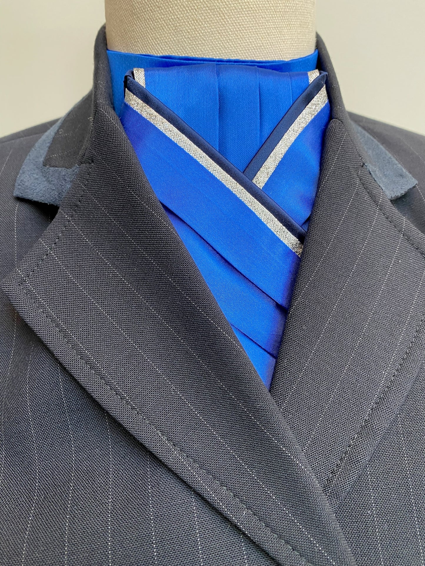 Blue Pre-tied Stock PTS08