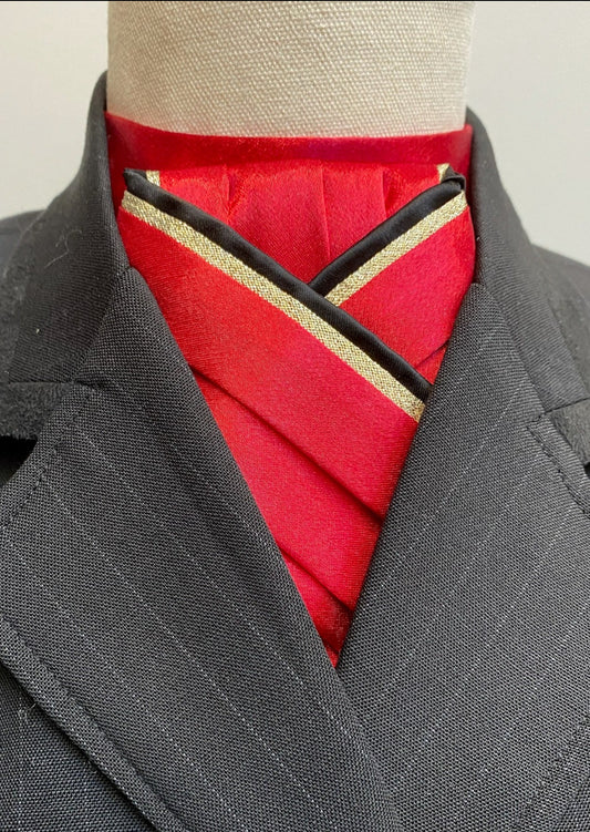 Red Pre-tied Stock PTS68