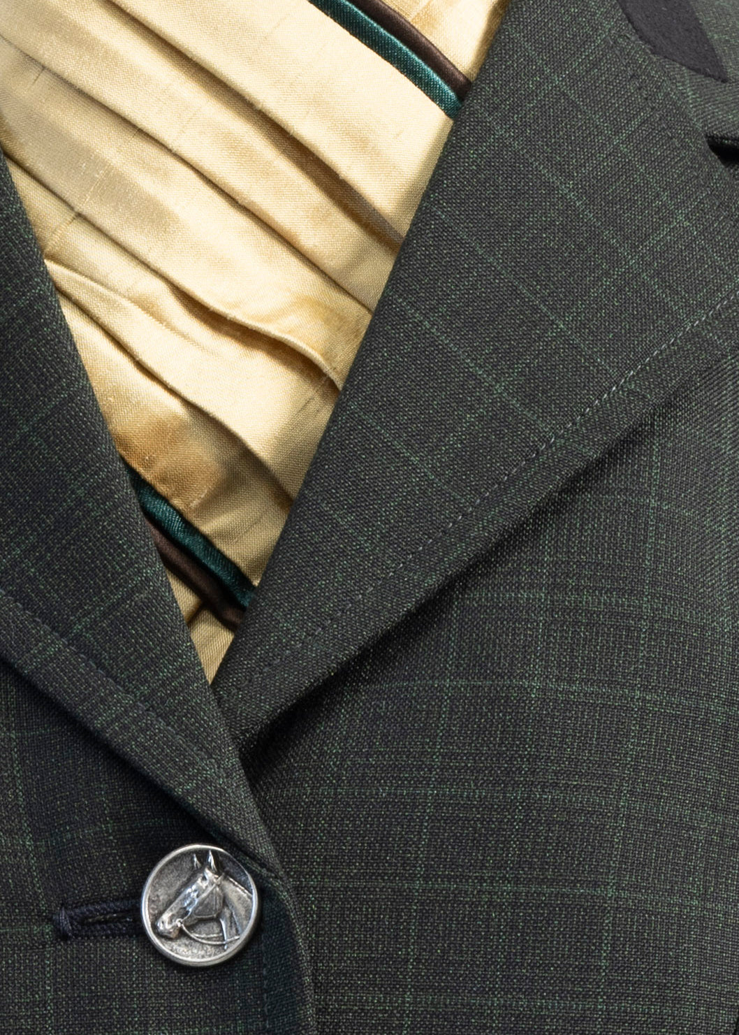 24 - 2025 Ladies Bottle Green tweed with a subtle contrasting overcheck jacket