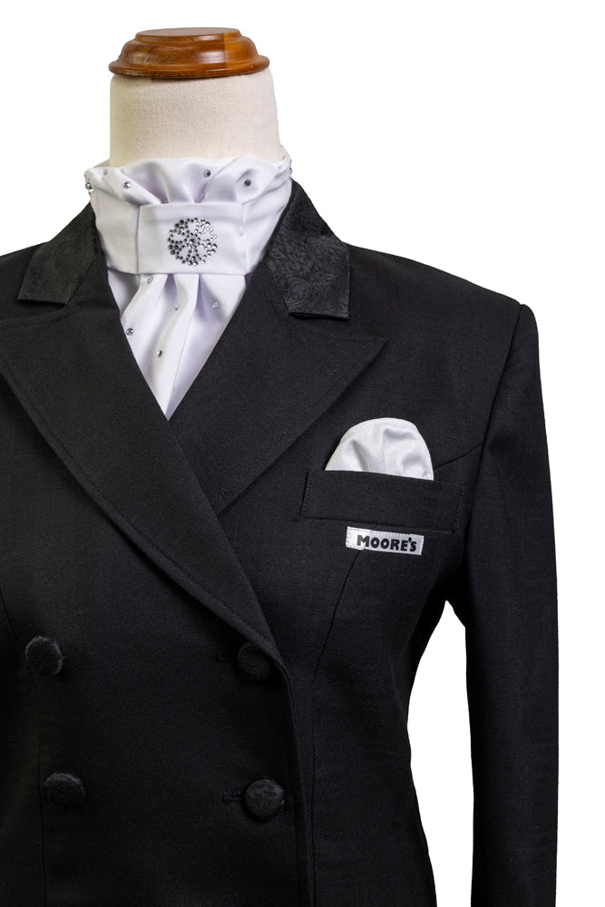 The Versailles Collection: Ladies Black Stretch Dressage Tailcoat