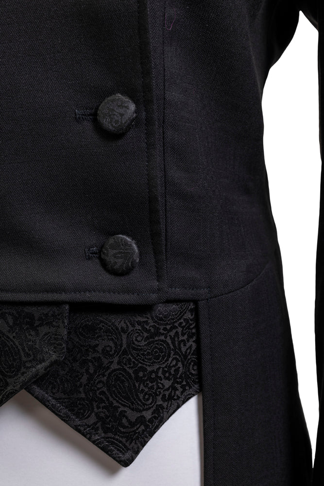 The Versailles Collection: Ladies Black Stretch Dressage Tailcoat
