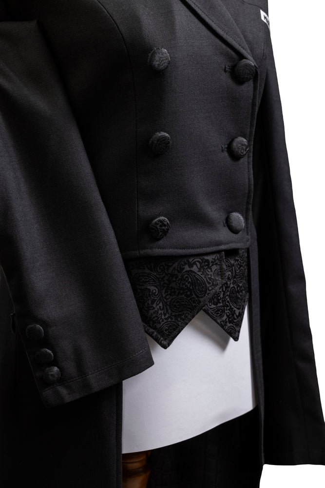 The Versailles Collection: Ladies Black Stretch Dressage Tailcoat