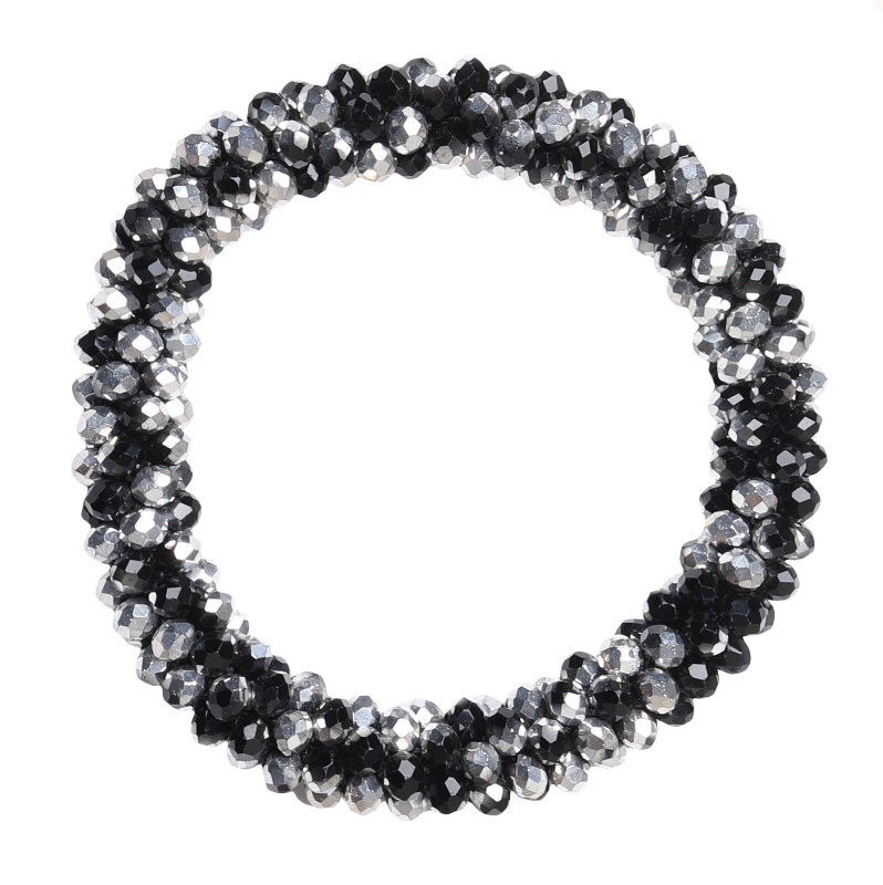 SD® Lily scrunchie Black/Silver