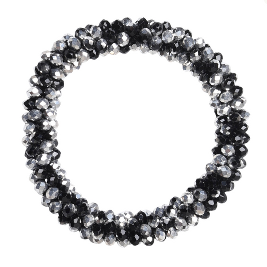SD® Lily scrunchie Black/Silver