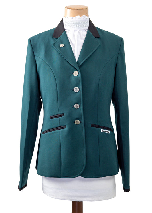 New Style Bottle Green Stretch Jacket With Black Detail