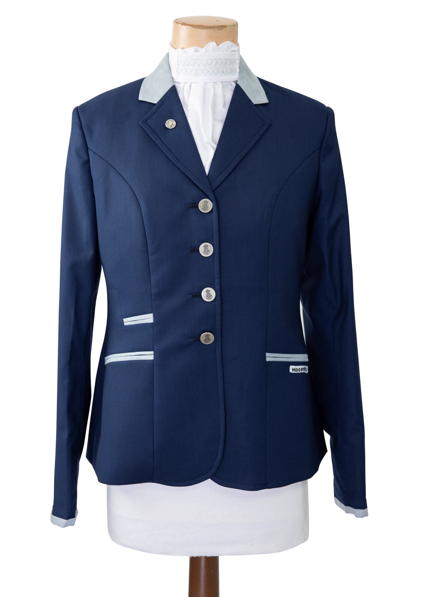Navy - Ladies Stretch Jacket with Grey detail