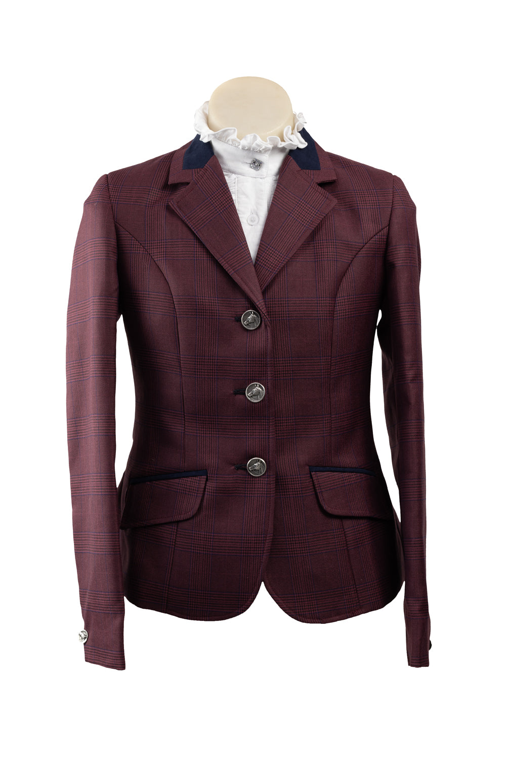 2024 - 01 Childrens Burgundy fine wool blend Tweed