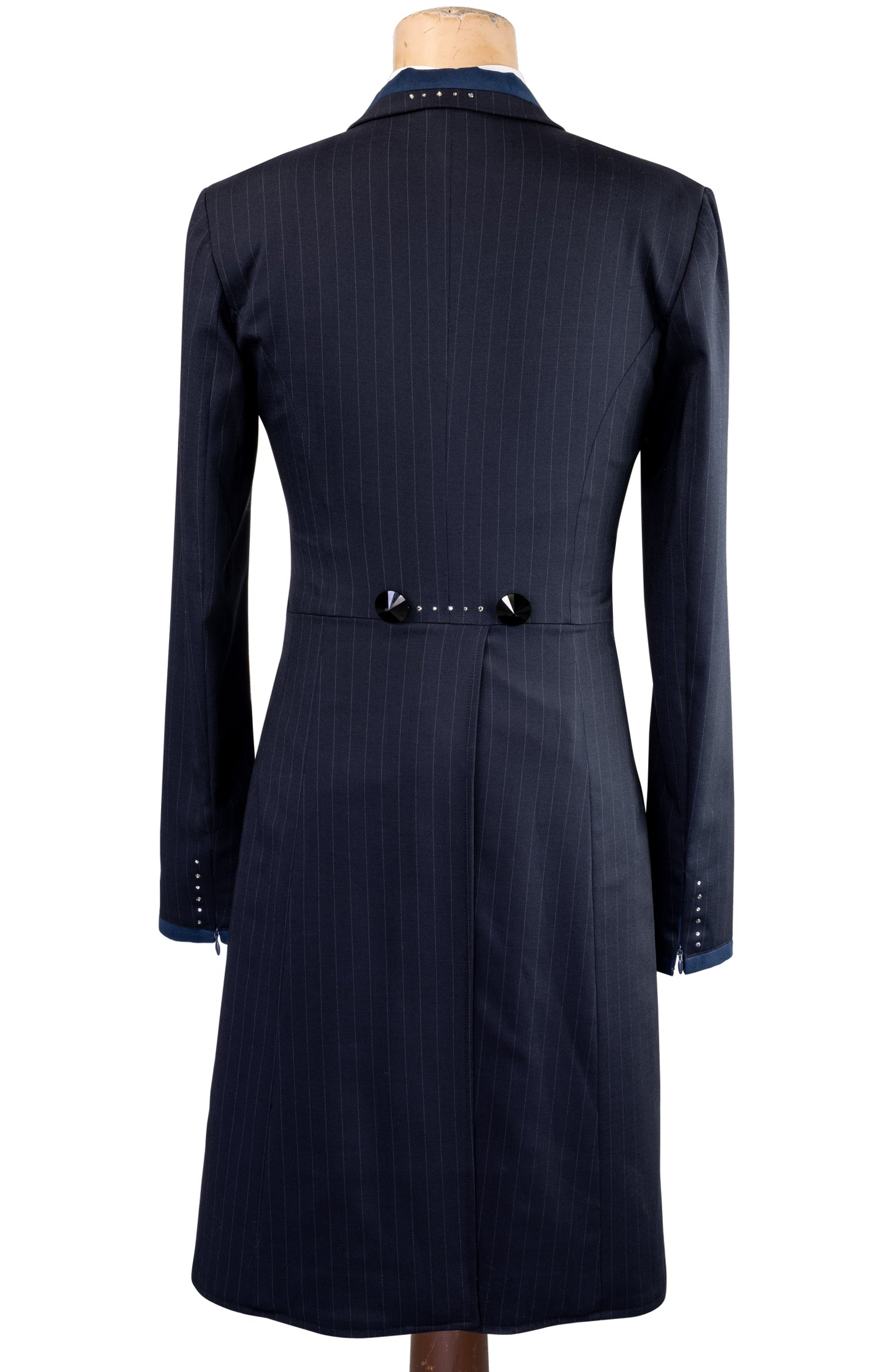 Limited Edition Ladies Navy Stretch Dressage Tailcoat with Swarovski Detailing