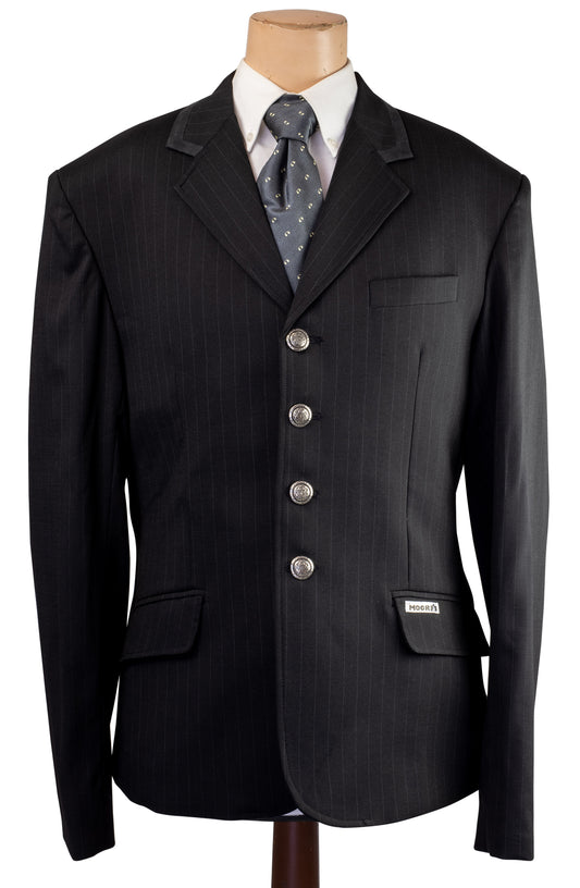 Mens Stretch Jacket Black with Black Trim
