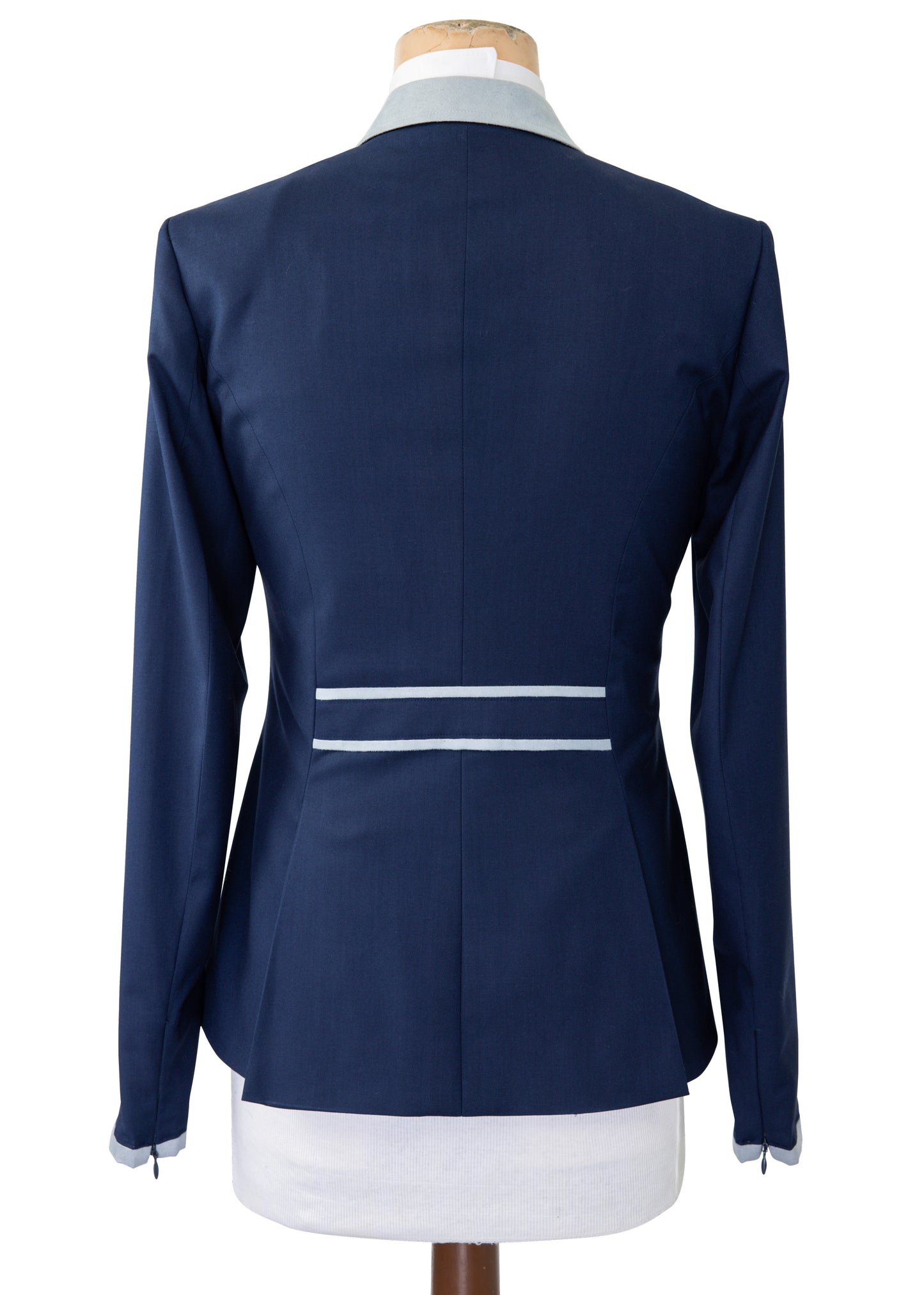 New Style Navy Stretch Jacket with Grey Detail