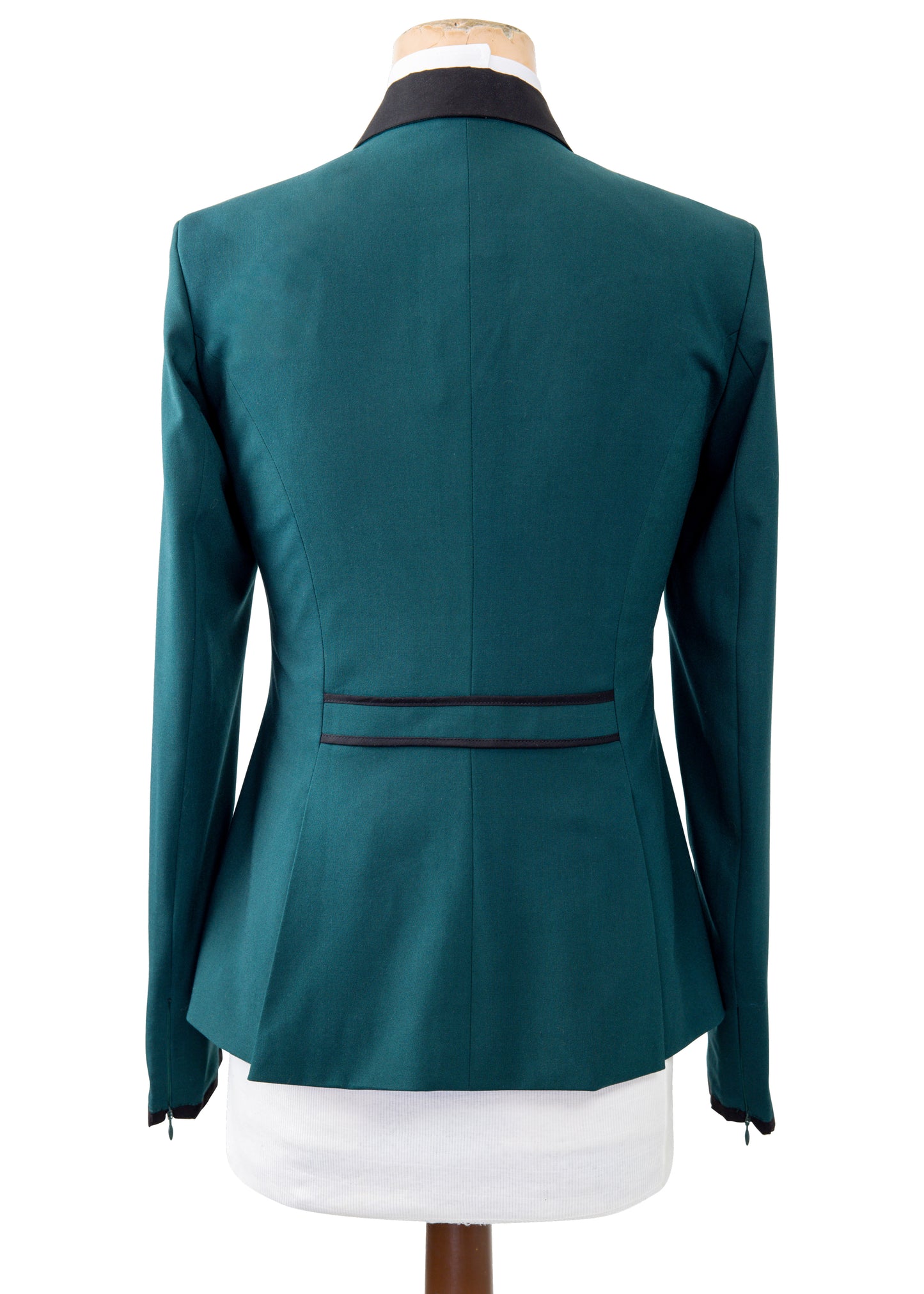 New Style Bottle Green Stretch Jacket With Black Detail