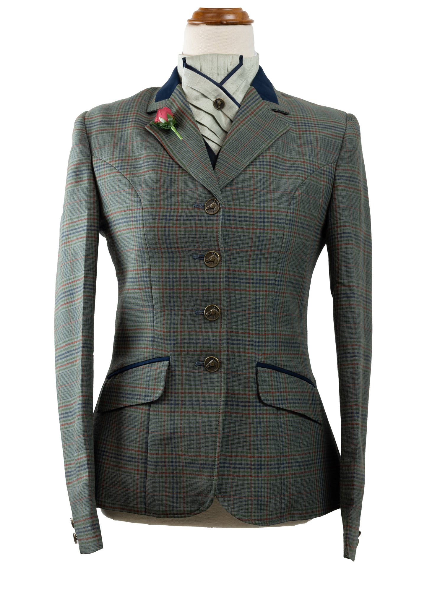 11 - 2023 Ladies soft olive green wool blend tweed jacket