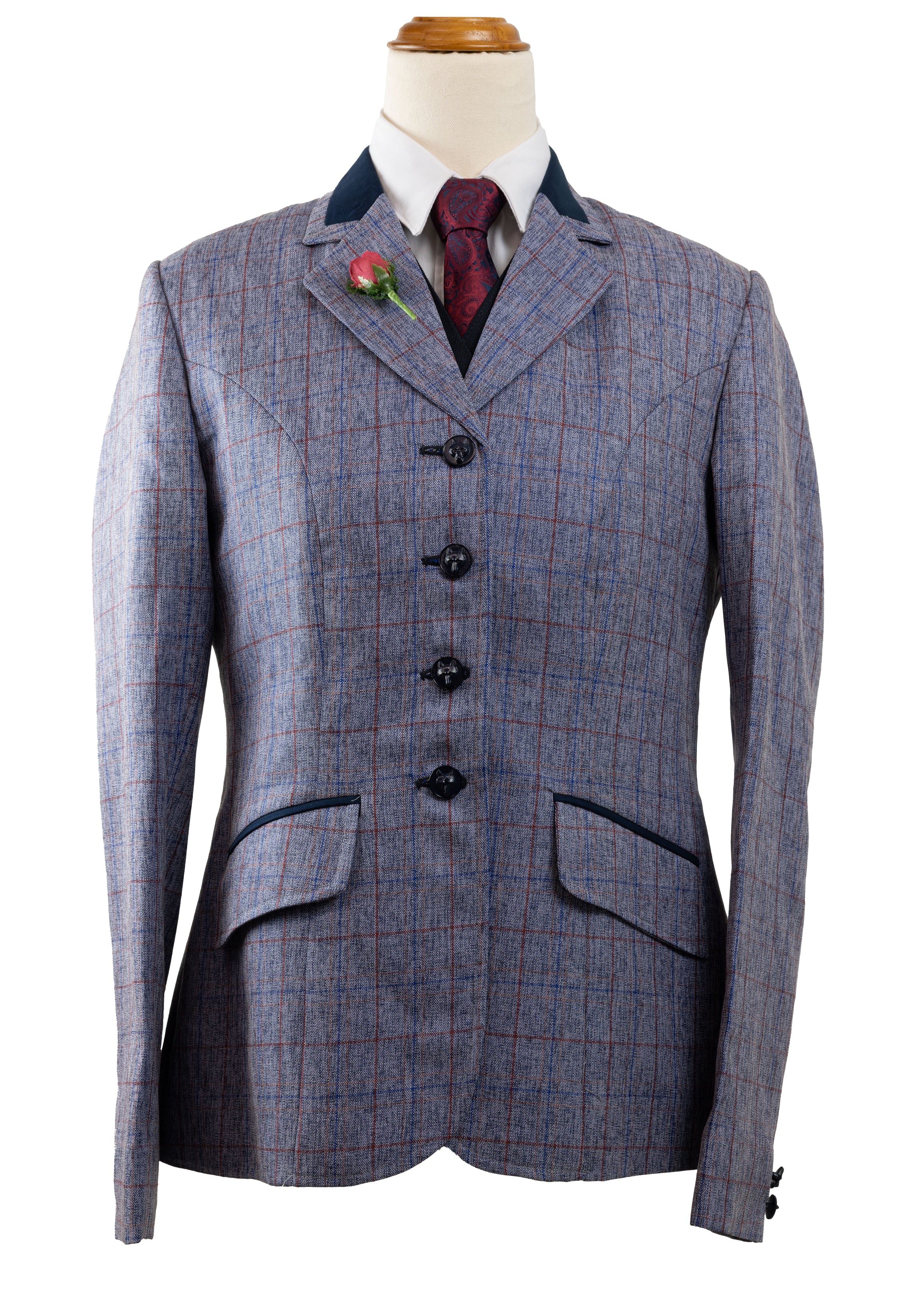 Blue tweed hot sale show jacket