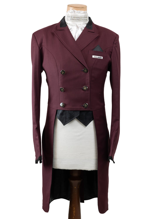 New Season - MRW Ladies Burgundy Stretch Dressage Tailcoat