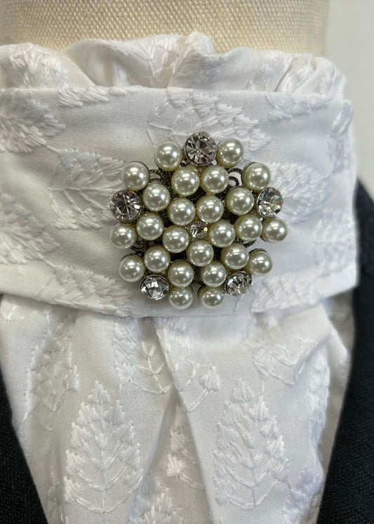 Pearl and Crystal Large Stock Pin