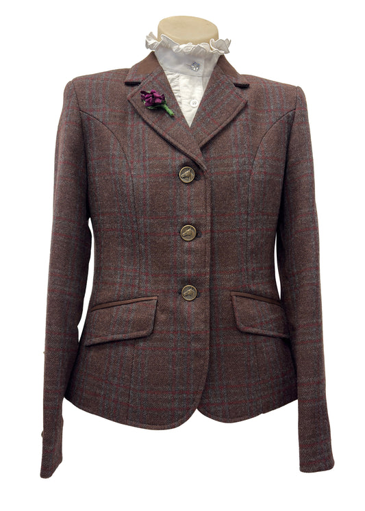 21 - 2025 Children's Chocolate Brown & Burgundy with Chocolate Brown Detail Jacket