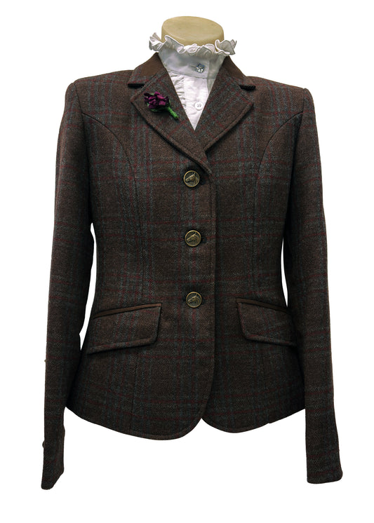 21 - 2025 Children's Chocolate Brown & Burgundy with Chocolate Brown Detail Jacket