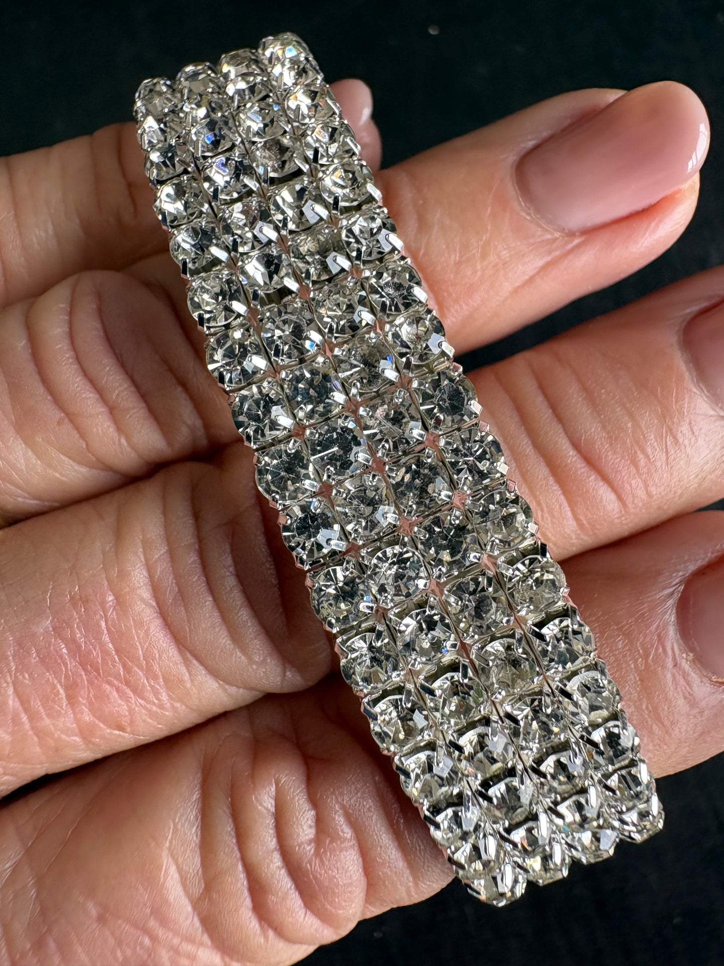 Crystal Hair Bun Ring