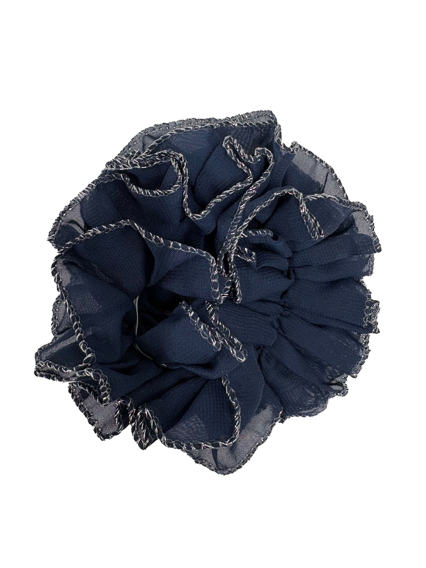 Elegant Ruffled Hair Scrunchie