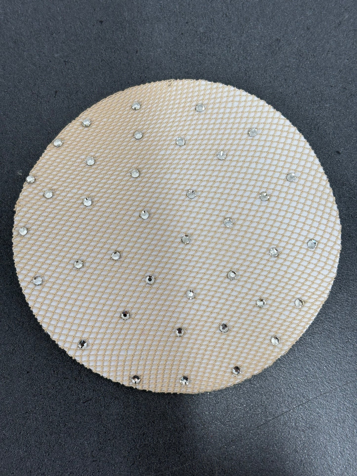 Fine Blonde Mesh Bun Net with pearls or crystals