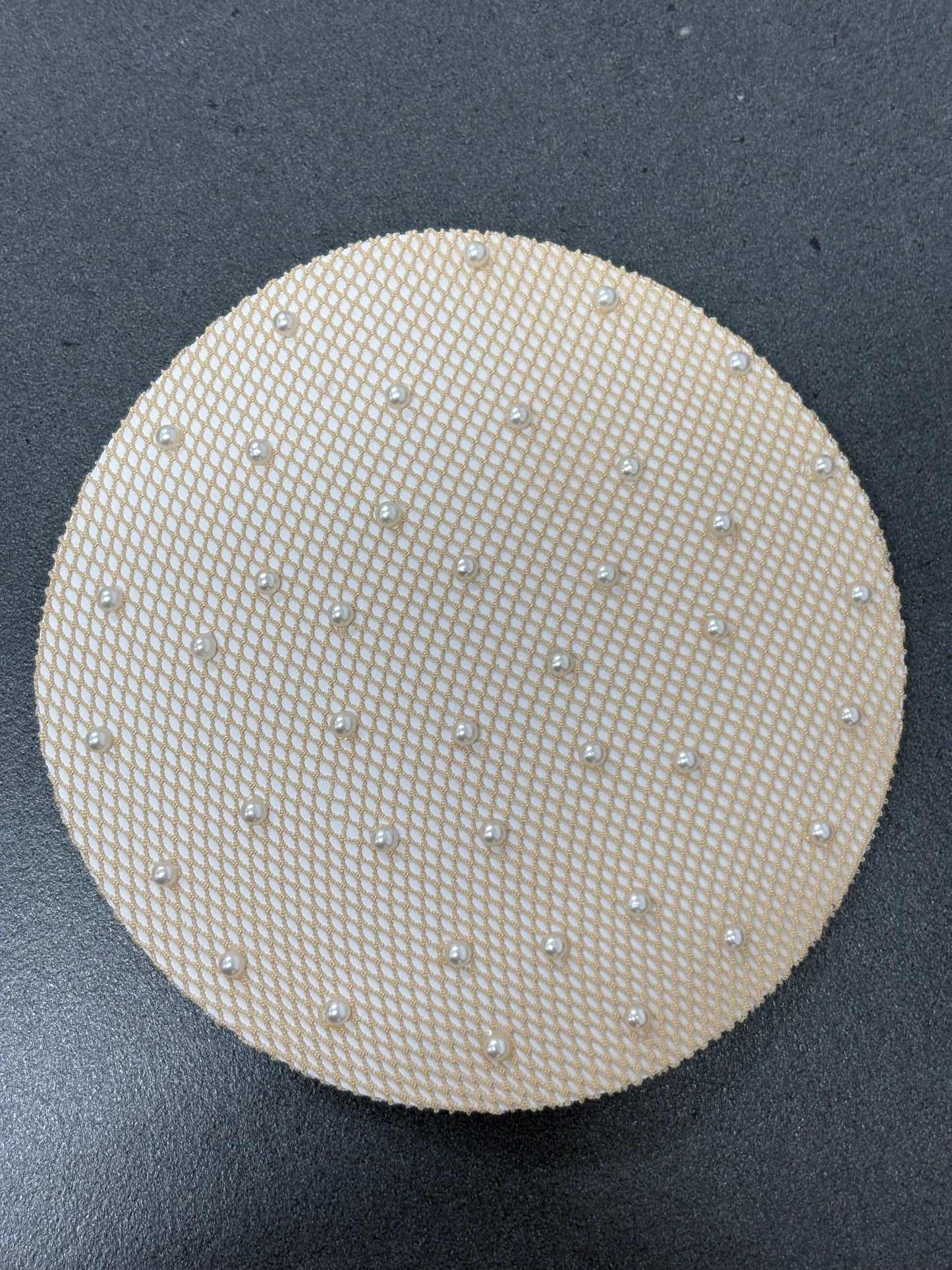 Fine Blonde Mesh Bun Net with pearls or crystals