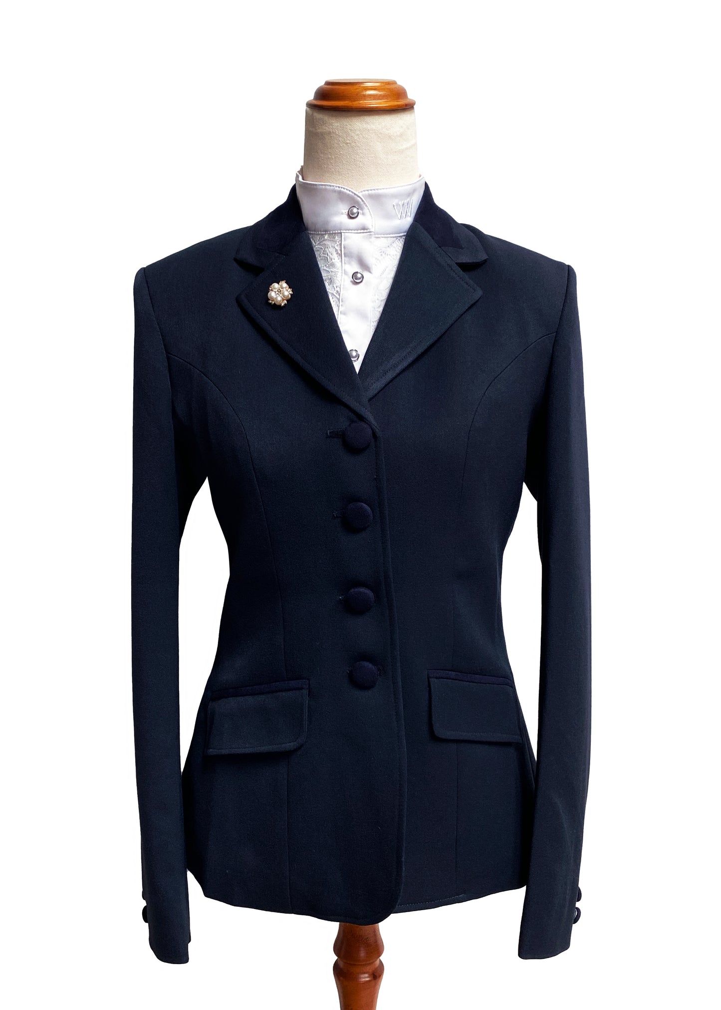 Dark Navy - Ladies Stretch / Show Jacket with Navy detailing