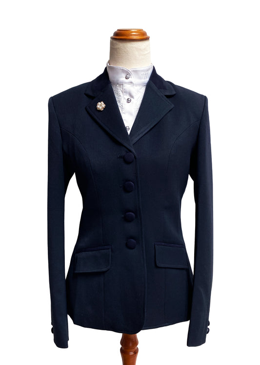 Dark Navy - Ladies Stretch / Show Jacket with Navy detailing