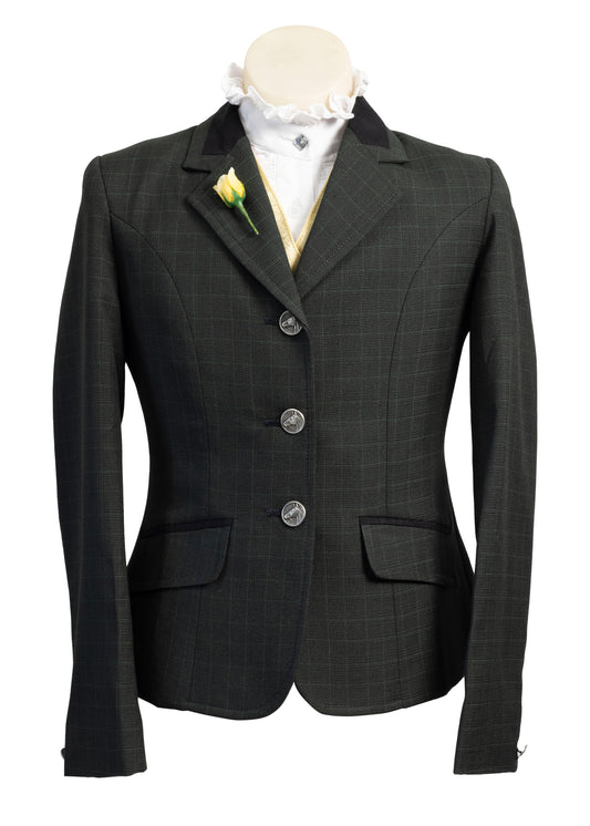 16 - 2025 Children's Bottle Green Tweed with Contrasting Overcheck Jacket