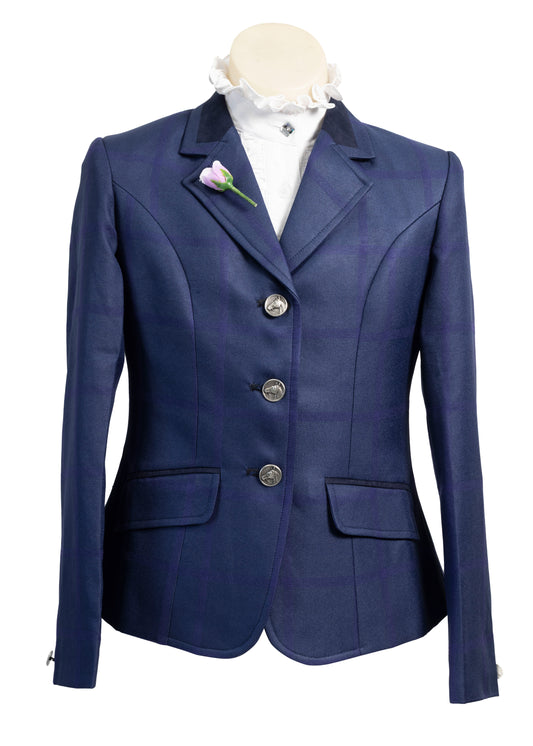 11 - 2025 Children's Navy Tweed with Mauve Overcheck Jacket
