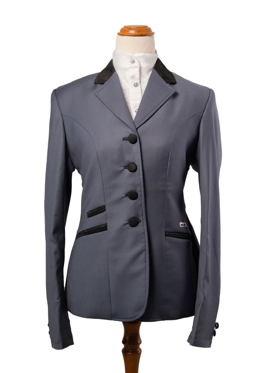 Smokey Blue - Ladies Stretch Jacket with Black detail