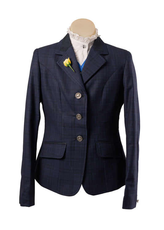 08 - 2026 Childrens Navy wool blend tweed with a dark navy and royal blue tones with navy detail Jacket