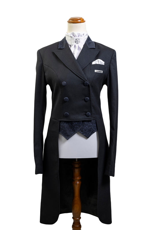 The Versailles Collection: Ladies Navy Stretch Dressage Tailcoat