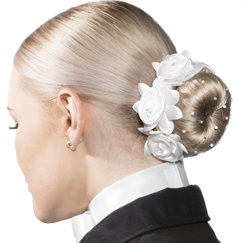 SD® Carina hairnet with Crystal Beads and Pearls