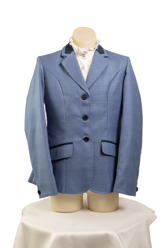 28 - Childrens Sky Blue fine wool blend tweed Jacket